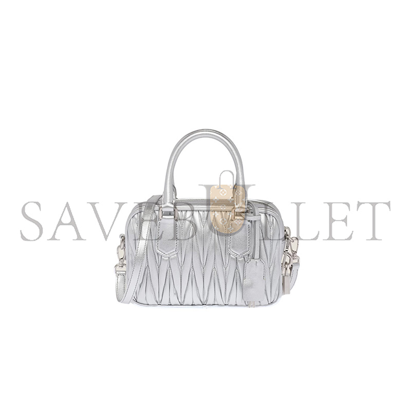 MIU MIU ARCADIE MATELASSÉ SOFT LAMBSKIN HANDBAG 5BB123 (19*13*6cm)